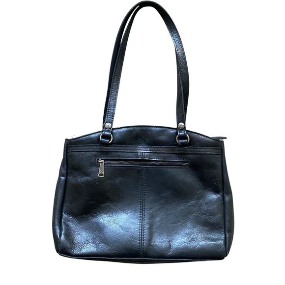 Patricia Nash Shoulder Bag Black Leather Minimalist Everyday Wear Tote NWT $199 - Picture 3 of 16